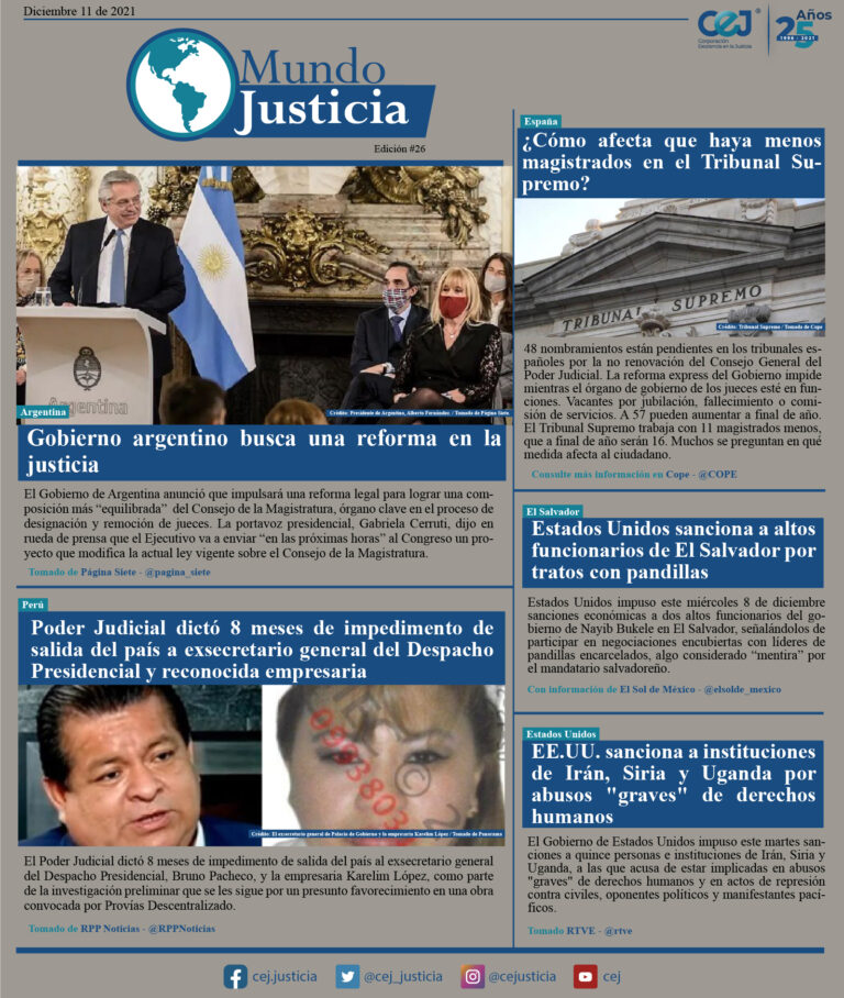 Mundo Justicia – 11 de Diciembre del 2021