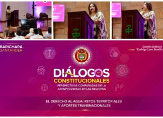 La Corte Constitucional realizó en Barichara una nueva jornada de los Diálogos Constitucionales sobre el derecho al agua