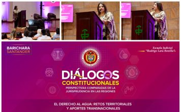 La Corte Constitucional realizó en Barichara una nueva jornada de los Diálogos Constitucionales sobre el derecho al agua